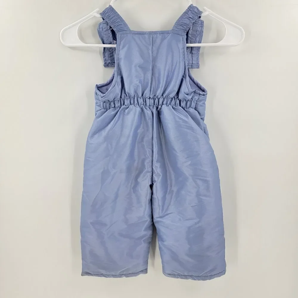 Vintage oshkosh b'gosh overalls snow suit pants blue 18 months vtg